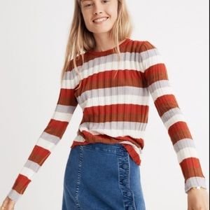 Madewell Clarkwell Pullover Sweater in Stripe